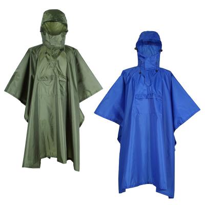 China Polyester Sport Poncho Outdoor Cycling Rise Tactical Rain Coat Rubber Raincoat Windproof Taffeta Raincoat for sale