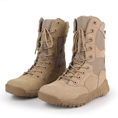 China Tactical Boots Wholesale Men's Tactical Leather Breathable Combat Outdoor Rise Military Boots Drop Out Army Boots for sale