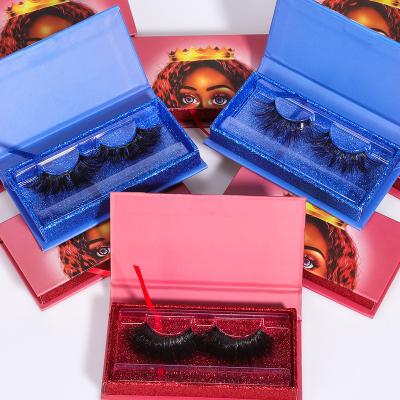 China Wholesale Natural Silk Softer Long Magnetic Boxes 3d Mink Lash Book Faux Mink Eyelash With Logo Lashes for sale