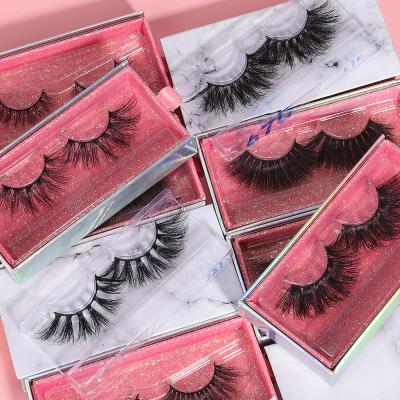 China 25-30 Times 3D Strip Lashes Private Label False Silk Lashes Natural Own Brand Faux Mink Eyelashes With Packaging for sale