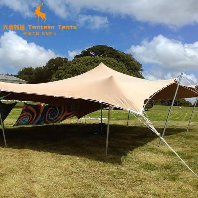 China Easy to set up free shipping stretch party tents water fire midew proof family camping tents 6 person outdoor for sale