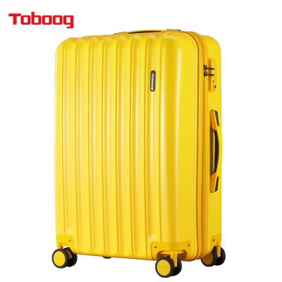 China Universal ABS Toboog Stem Box Students Fashion Luggage Wheel 20/24/28 Inch Zipper Onboard Box Suitcase for sale