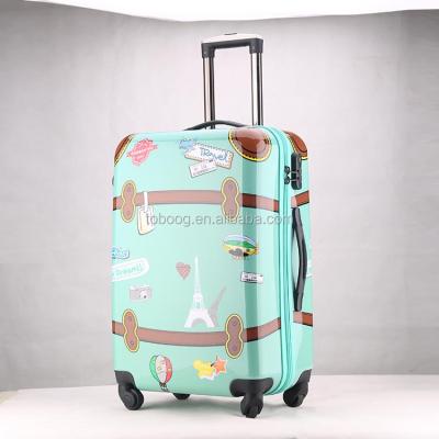 China 2022 Hot Sales Promotion ABS Style ABS+PC Material China Supplier Carry On Spinner Luggage for sale