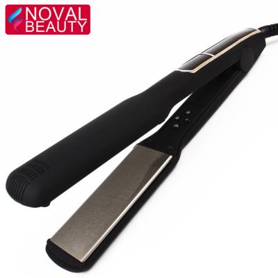 China Fast Heating Flat Irons Wholesale Flat Iron Private Label Straightener Hair Flat Iron With Black Color for sale