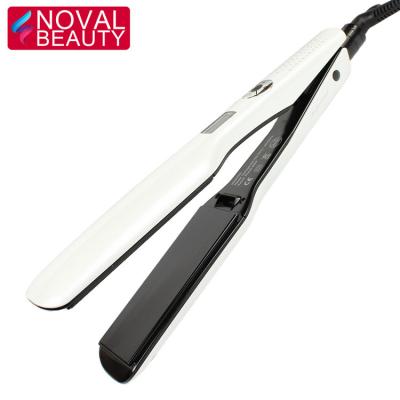 China 2017 European Hot Selling Wide Plate Professional Fast Ceramic Hair Straightener LCD Show Flat Iron With Innovative Design for sale