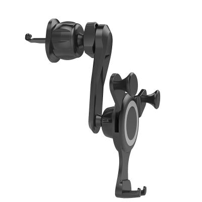 China NEW UPGRADE CLIP Improved Clamp 360 Rotate Arm Vehicle Mount Air Vent Car Phone Holder For iPhone Samsung for sale