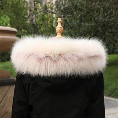 China Fashion and high quality ron 94.50 fur collar denim jacket faux fur collar fox fur collar garment scarf for sale