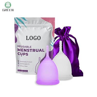 China Free Sample Lady Period Silicone Reusable Hygiene Safe Female Menstrual Menstrual Cup Eco-friendly Feminine Menstrual Cup for sale