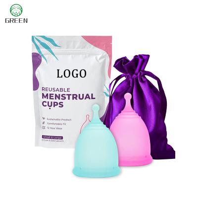 China Women Hygiene Reusable Feminine Medical Silicone Foldable Reusable Menstrual Cup for sale