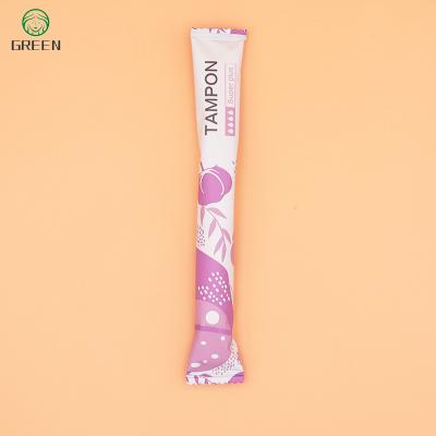 China Digital 2022 New Design Organic Cotton Pad Create Logo Paper Applicator Tampons for sale