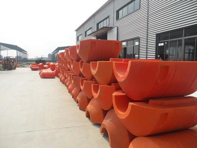 China PE floaters dredging floating buoy high buoyancy pontoons on sea for sale