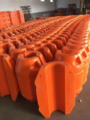 China orange color hdpe pipe floater ID280*OD700*L900mm for sale