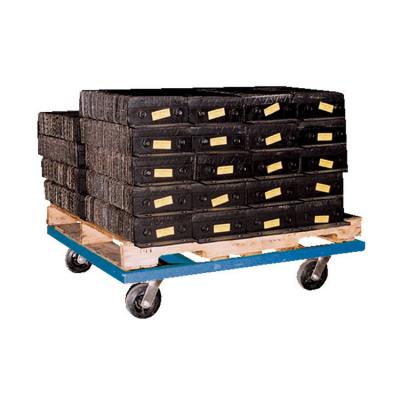 China Mobile industrial pallet trolley/blue pallet and container trolley, 1255x855x329mm, 750kgs capacity, fitting for 1200x800mm euro pallet for sale