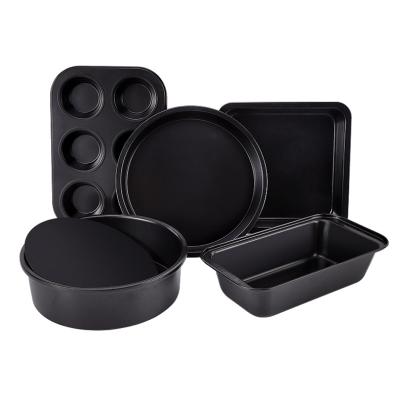 China Viable High Quality Five Piece Set Baking Mold Set Five Piece Set Baking Tray Pizza Tray Toast Box Easy To Use for sale