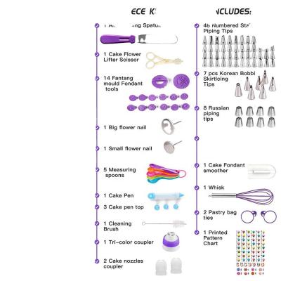China DIY Sustainable Baking Mold 137pcs Cake Decorating Machines Cake Decorating Kit Cake Machine Decor for sale