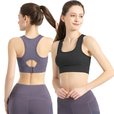 China Wholesale Breathable Quick Dry Popular Fitness Sports Gym Yoga Working Bra Tops Custom Logo Workout Womens Sports Bra Crop Top for sale