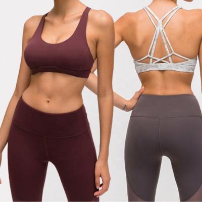 China Vintage Workout Gym Yoga Sports Bra Breathable Women for sale