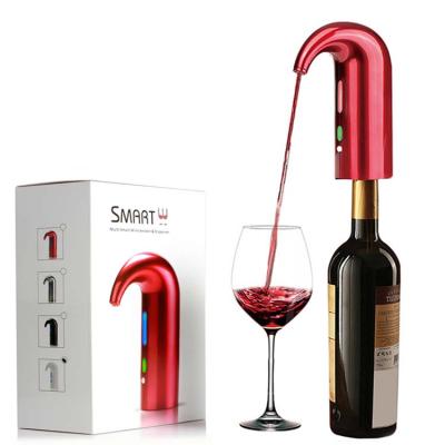 China 2020 Beverage Product Ideas Drinking Smart Electric Gift Wine Decanter Aerator For Christmas Gift for sale