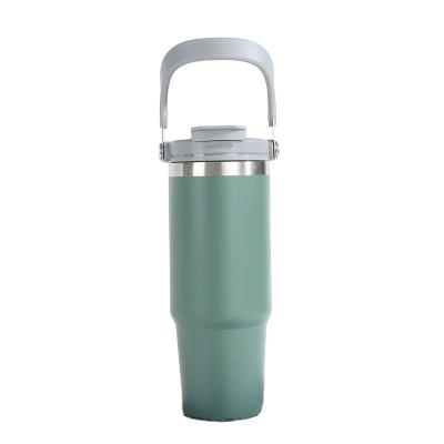 China PORTABLE Leak Proof Tumbler Mug Vacuum Water Bottle With Straw Lid And Handle Vacuum Insulated Steel Water Bottle for sale