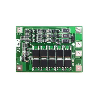 China 3S 40A Li-ion lithium battery charger protection board 18650 BMS Drill Motor 11.1V 12.6V balance 3s 40a bms lithium battery protection board for sale