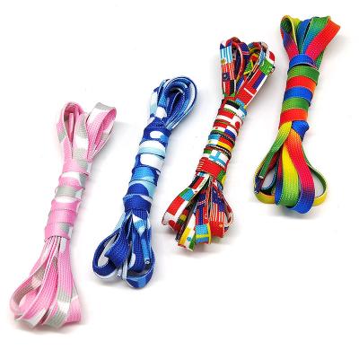 China Wholesale Best Quality Waxed Colored Flat Flat Cotton Sports Laces From China for sale