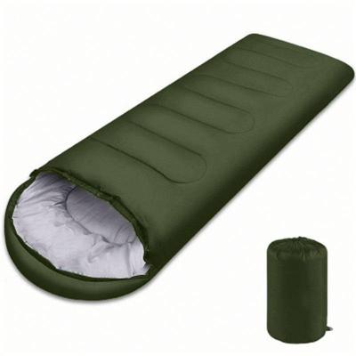 China Amazon Sale 170T Polyester Cotton Sleep Bag Envelope Camping Warm Cozy Warm Sleeping Bag For Winter for sale