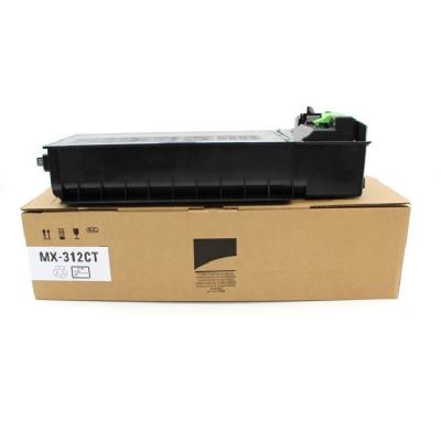 China COMPATIBLE copier toner cartridge MX312-CT with compatible chip for Sharp 260/310/311/304/3108/3508 copier printer black for sale