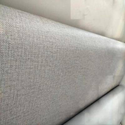 China Not Self-Adhesive Sell well 0.12-0.35mm linen finish  pvc decorative films for decor Hotel/Bedroom/Mall/Home/Furniture for sale