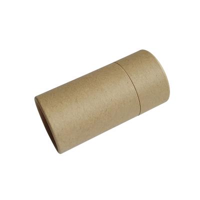 China Handmade Biodegradable Recycled Kraft Paper Cylinder Candle Packaging Boxes for sale