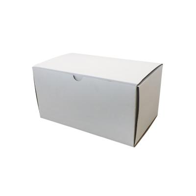 China Handmade White Corrugated Packaging Cardboard Boxes Custom Shoe Shipping Cardboard Rectangle Display for sale