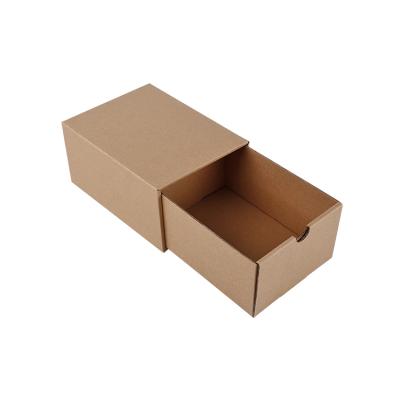 China Style Handmade Eco-Friendly Custom Corrugated Gift Box Drawer Wrapping Paper Mailing Corrugated Paper Printing for sale