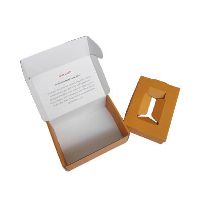 China Eco-friendly Handmade Printed Cosmetic Folding Corrugated Small Box Shipping Paper Box With Cardboard Inside for sale