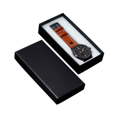 China Handmade Luxury Custom Style Mens Watch Boxes And Cases Storage Box Black Lid And Low Box For Birthday for sale