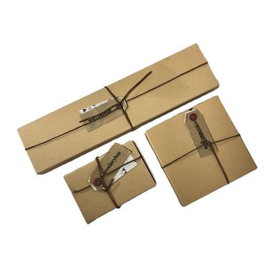 China Handmade Custom Design Drawer Storage Paper Packaging Box For Eco-Friendly Packages Kraft Paper Box Jewelry Packaging for sale