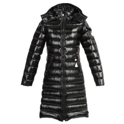 China New Fashion Winter Style Women Long White Breathable Shiny Detachable Duck Down Thick Puff Jacket Coated Moncleres for sale