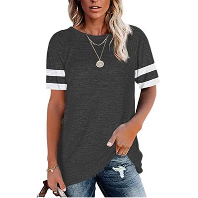 China Wholesale Breathable Custom Fit Loose Fit Crew Neck Summer Logo Logo Cotton Women's Short Sleeve T-Shirt for sale