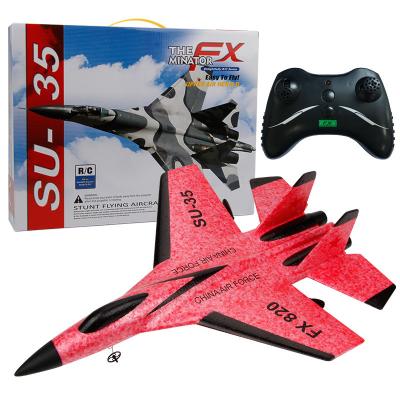 China Hot Selling Toy Su 35 Foam Remote Control Airplane Auto Return Outdoor Fighter Plane for sale