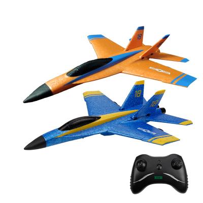 China Factory Price 2.4g 2ch Rc Navy War Plane F18 Hornet Auto Return Fighter Jet Toys for sale