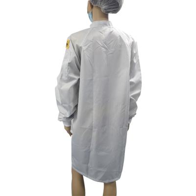 China Wholesale Work Protection Factory Dust Remove Washable Anti-Static ESD Clothing For Electronic Workshops for sale