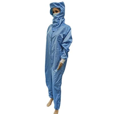 China For cleanroom competitive price unisex gender safety ESD Cleanroom Antistatic Coverall for sale