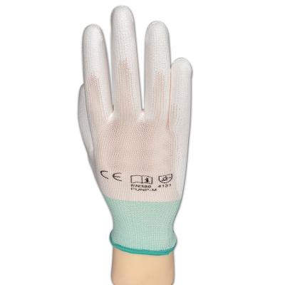 China Durable Hand Use Hand Machine Coating Safety Protection China Supplier Polyester PU Coating Gloves for sale