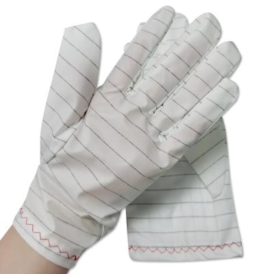 China Wonderful Design Dust Proof Cleanroom Scratch Quality ESD Polyester Anti-Static Gloves for sale