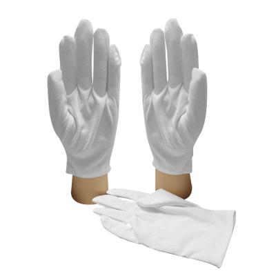 China Wholesale Comfortable Working Sweat Absorption Gloves 100% White Cotton Hand Gloves For Industrial Work for sale