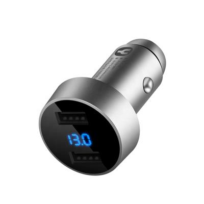 China High Quality Mobile Phone/CE Mark Rohs Certificate On Tablet/Camera/MP3 Smart IC Led Voltmeter Dual USB Fast Charging Car Charger for sale