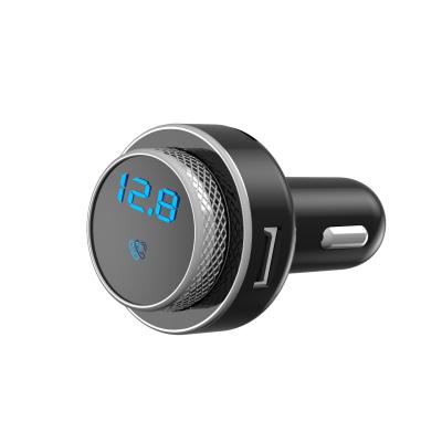 China Yopin 2021 Dual USB Fast Car Charger Best Selling 3 in 1 Dual USB Handsfree Music Player TF Transmitter FM Kit Car Bluetooth Fast USB Car Charger for sale