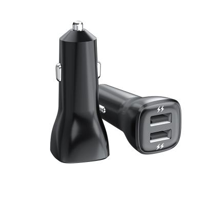 China Good Quality Mobile Phone OEM Dual USB Car Charger 2.4A Cheap Car Charger For Phone Protection for sale