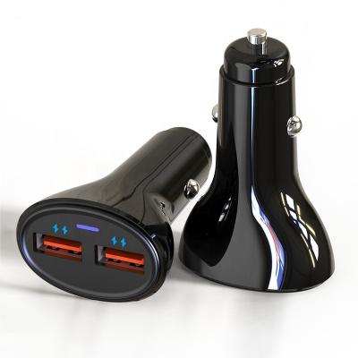 China Mobile Phone and Other Dual USB Devices Travel Car Adapter 5v 2.4a Universal USB Car Charger for sale