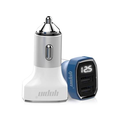 China Mobile Phone/Dual USB Charger Car Fast Charger 3.1a Ipad/Camera/PDA/MP3 With Led Voltmeter for sale