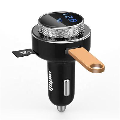 China Dual usb fast car charger qc3.0 branded new arrival car bluetooth by factory,led display qc3.0 car charger usb mp3 player for sale