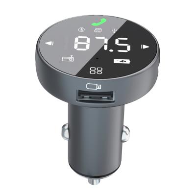 China China-chic New 2022 trend new arrival car design bluetooth device fm transmitter unique smart car kit palladium 30w qc3.0 fast car charger dual port for sale